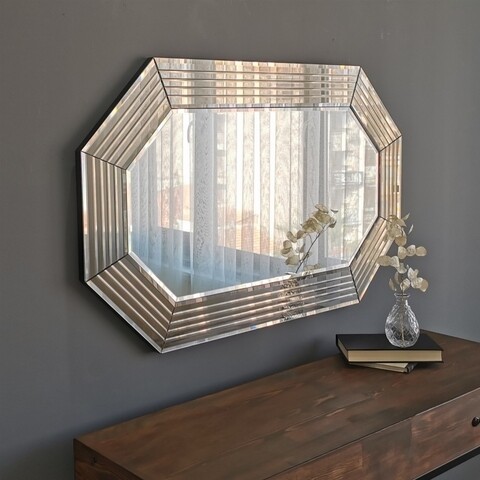 Oglinda decorativa NSTLA308y, Neostill, 62 x 130 cm, argintiu mezoni.ro