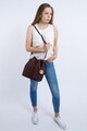 Geanta Beverly Hills Polo Club, 591, piele ecologica, visiniu
