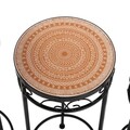 Set 3 suporturi pentru ghivece Mandala Uriah, Versa, 30 x 69 cm, metal