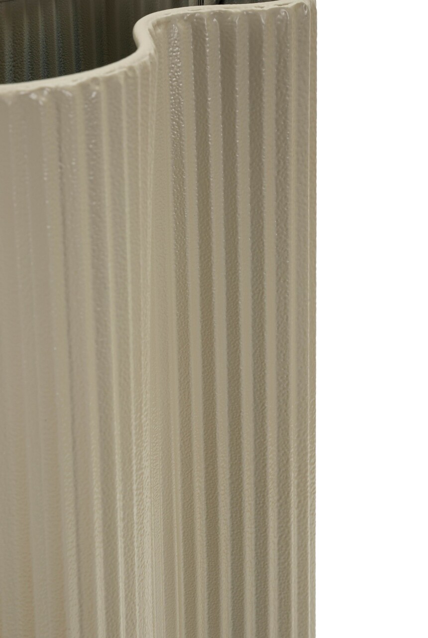 Vaza decorativa, Mauro Ferretti, Frankfurt, 21x12x36 cm, fier, alb - view 2
