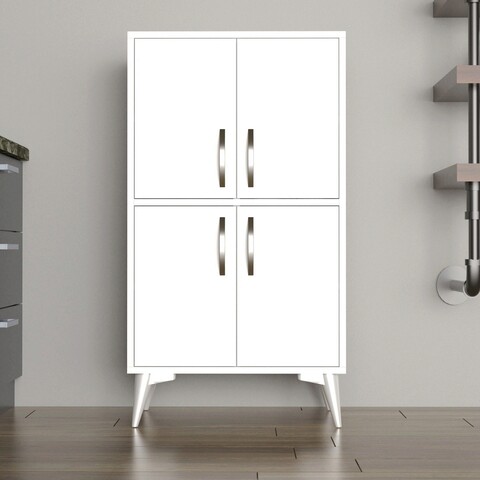 Dulap multifunctional, tanmob, mdl0201, 60x109x35 cm, pal , alb