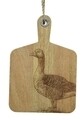 Tocator Duck, Decoris, 26 x 38 x 2.5 cm, lemn de mango, natur