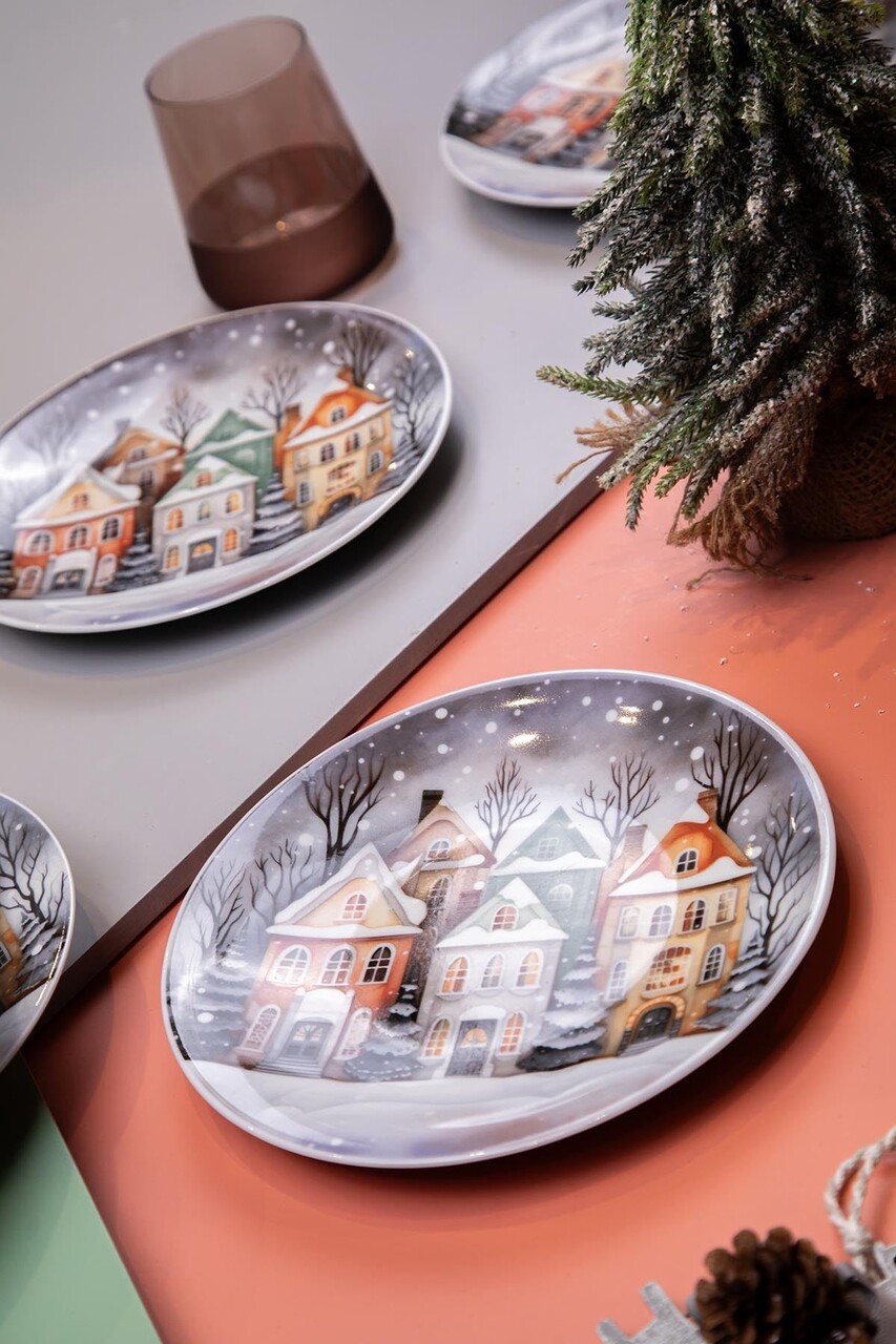 Set platouri servire desert, Hermia, 710KTP3737, Multicolor — imaginea 4