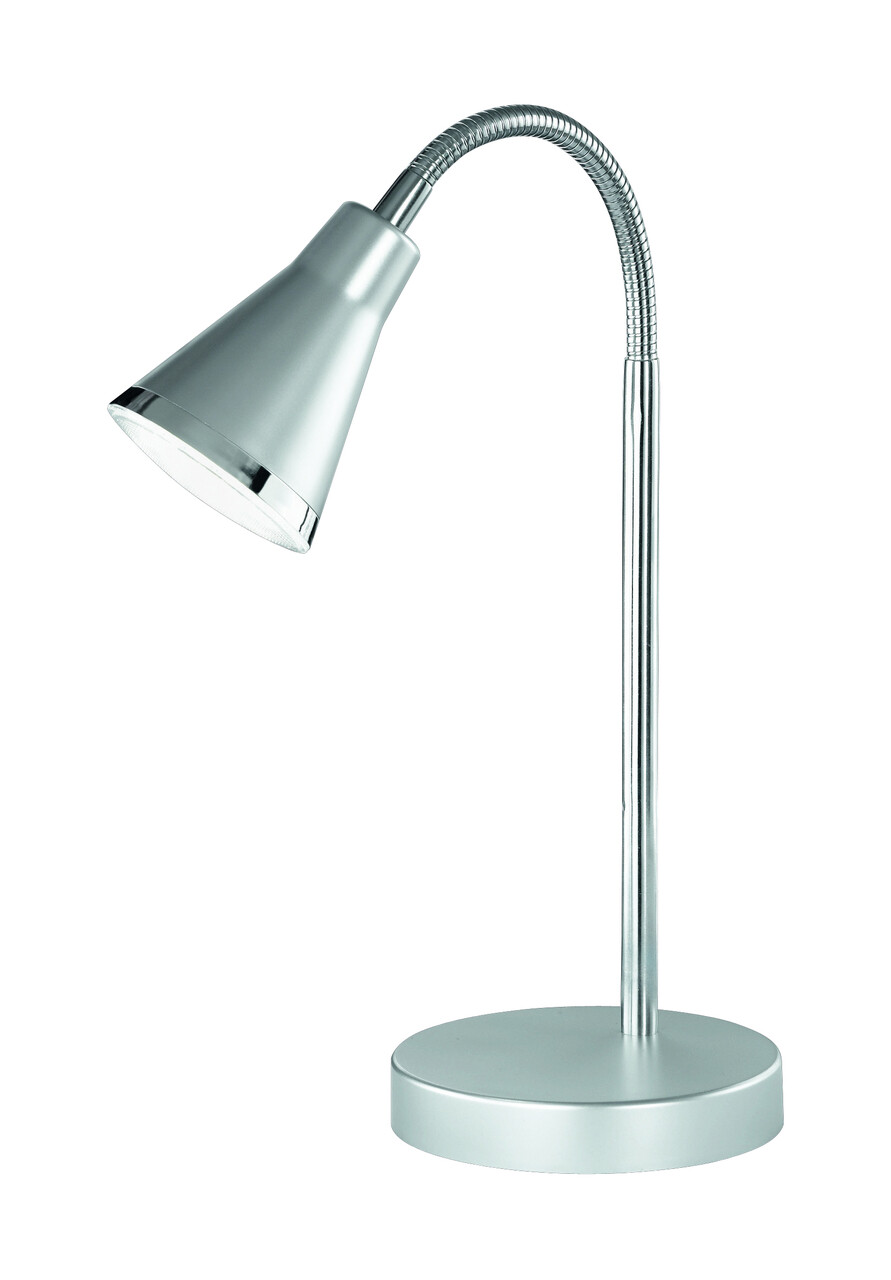 Lampa de masa Arras, RL, 11.5x38 cm, 4W, 1x SMD LED, plastic, argintiu
