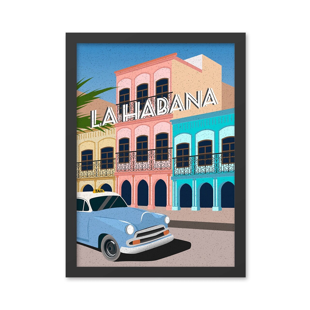 Tablou decorativ, Lahabana (55 x 75), MDF , Polistiren, Multicolor