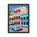 Tablou decorativ, Lahabana (55 x 75), MDF , Polistiren, Multicolor