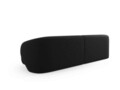 Canapea 4 locuri, Camden, Cosmopolitan Design, 304x102x72 cm, catifea, negru