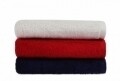 Set 3 prosoape de maini Beverly Hills Polo Club, 50x90 cm, 100% bumbac, Red/White/Dark Blue
