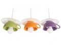 Lustra Afternoon tea, Deco Republic, E27, 3x60W, ceramica, verde/portocaliu/mov