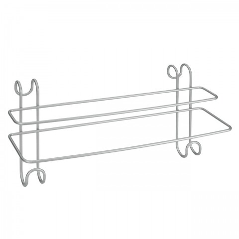 Uscator suspendabil pentru prosoape radius, metaltex, 39x11x25 cm, metal/ invelis din polytherm, argintiu