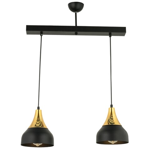 Lustra yok, 63265, squid lighting, 55x17x75 cm, 60w, negru/auriu