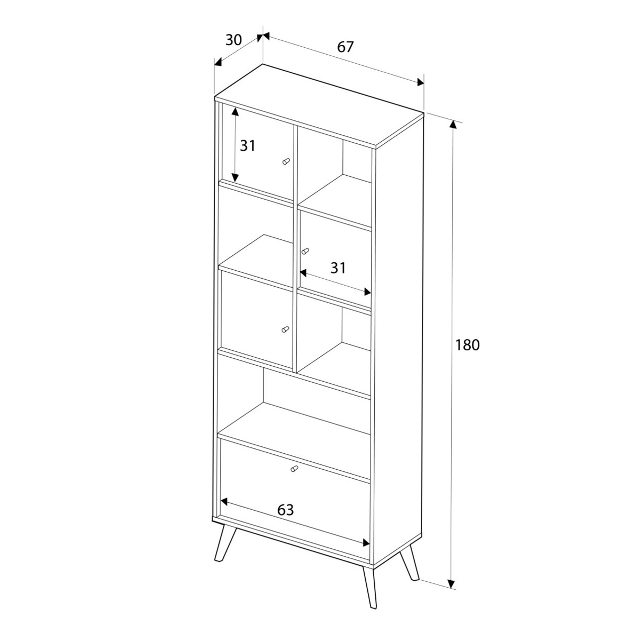 Corp biblioteca, Adore, Tkt-931-Fx-1, Multicolor