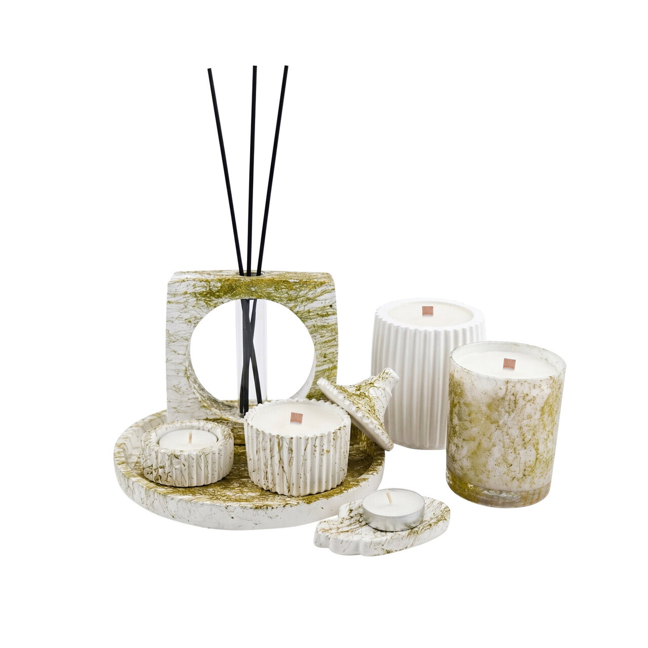 Set de lumanari, Ers1226 HC, Auriu — imaginea 3