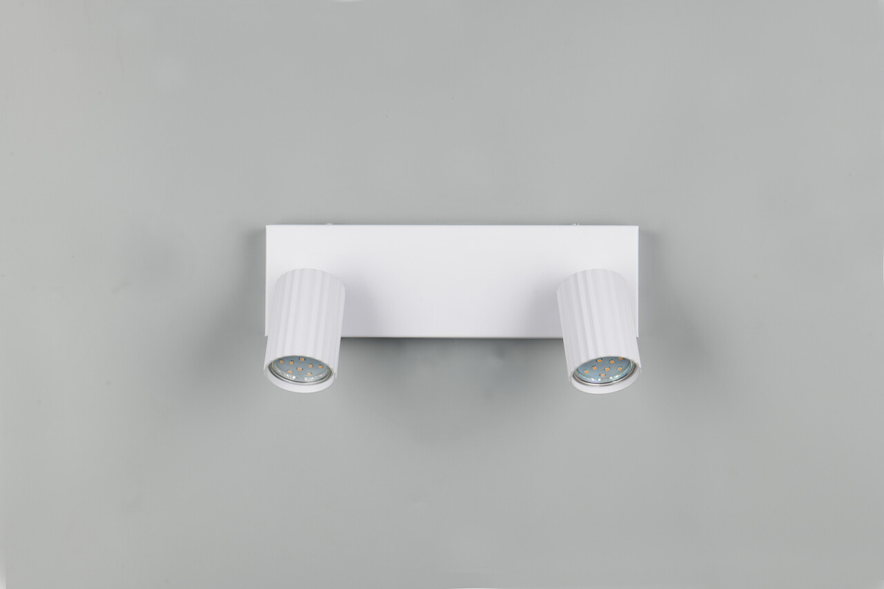 Plafoniera Soka, TRIO, 30x9x14.5 cm, 10W, 2x GU10, metal, alb mat