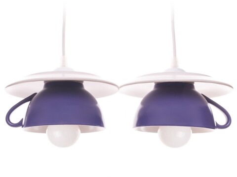 Lustra afternoon tea, deco republic, e27, 2x60w, ceramica, indigo