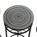 Set 3 suporturi pentru ghivece Mandala Avah, Versa, 30 x 69 cm, metal