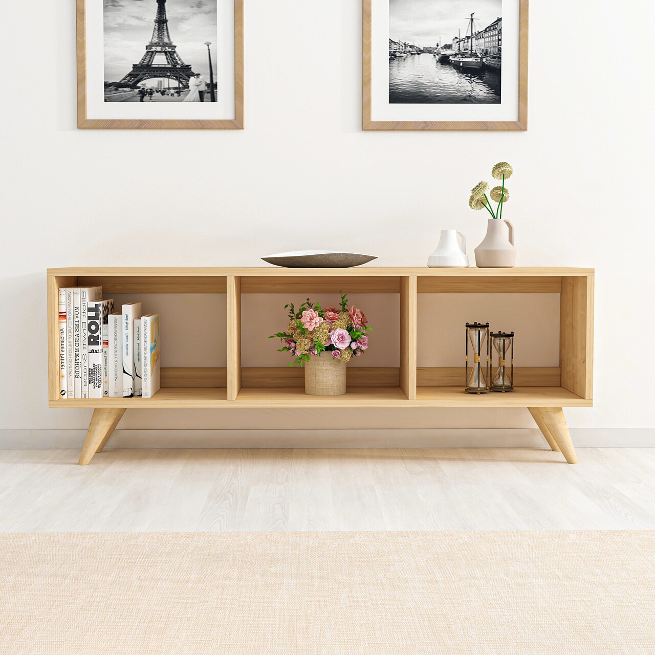 Comoda TV, Inarch, Tina, 120x48.2x29.6 cm, PAL, Maro - 2 | YEO