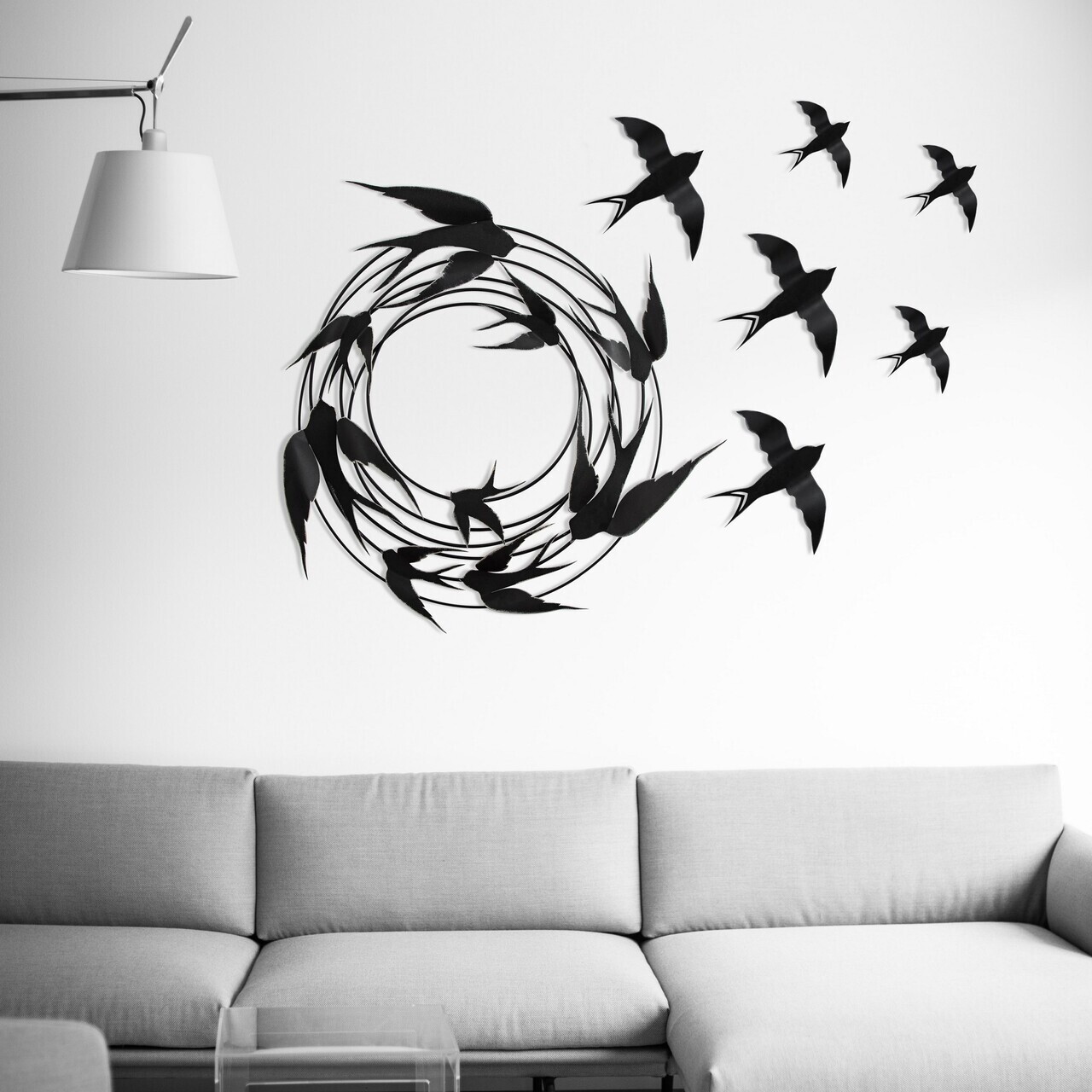 Decoratiune, Migration, Dimensiuni: 79 x 8 x 79 cm, Multicolor — imaginea 2