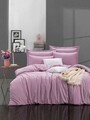 Lenjerie de pat dubla, Fresh Color - Lilac, EnLora Home, Bumbac Ranforce