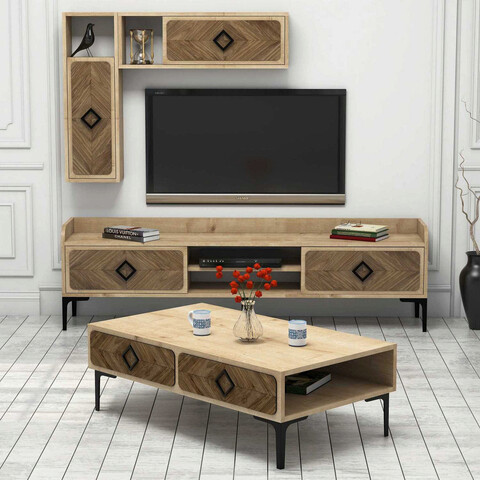 Set mobilier living, Hommy Craft, Samba, Stejar Hommy Craft
