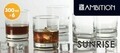 Set 6 pahare Sunrise, Ambition, 300 ml, sticla, transparent
