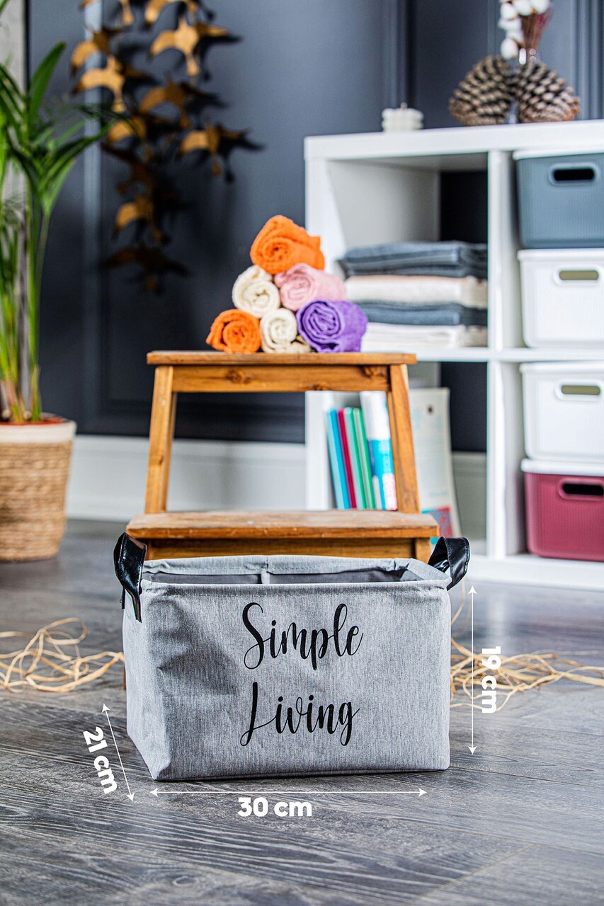 Cos depozitare, RPH.BSK.789, Fetru, Gri - 3 | YEO