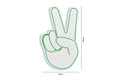 Decoratiune luminoasa LED, Victory Sign, Benzi flexibile de neon, DC 12 V, Verde