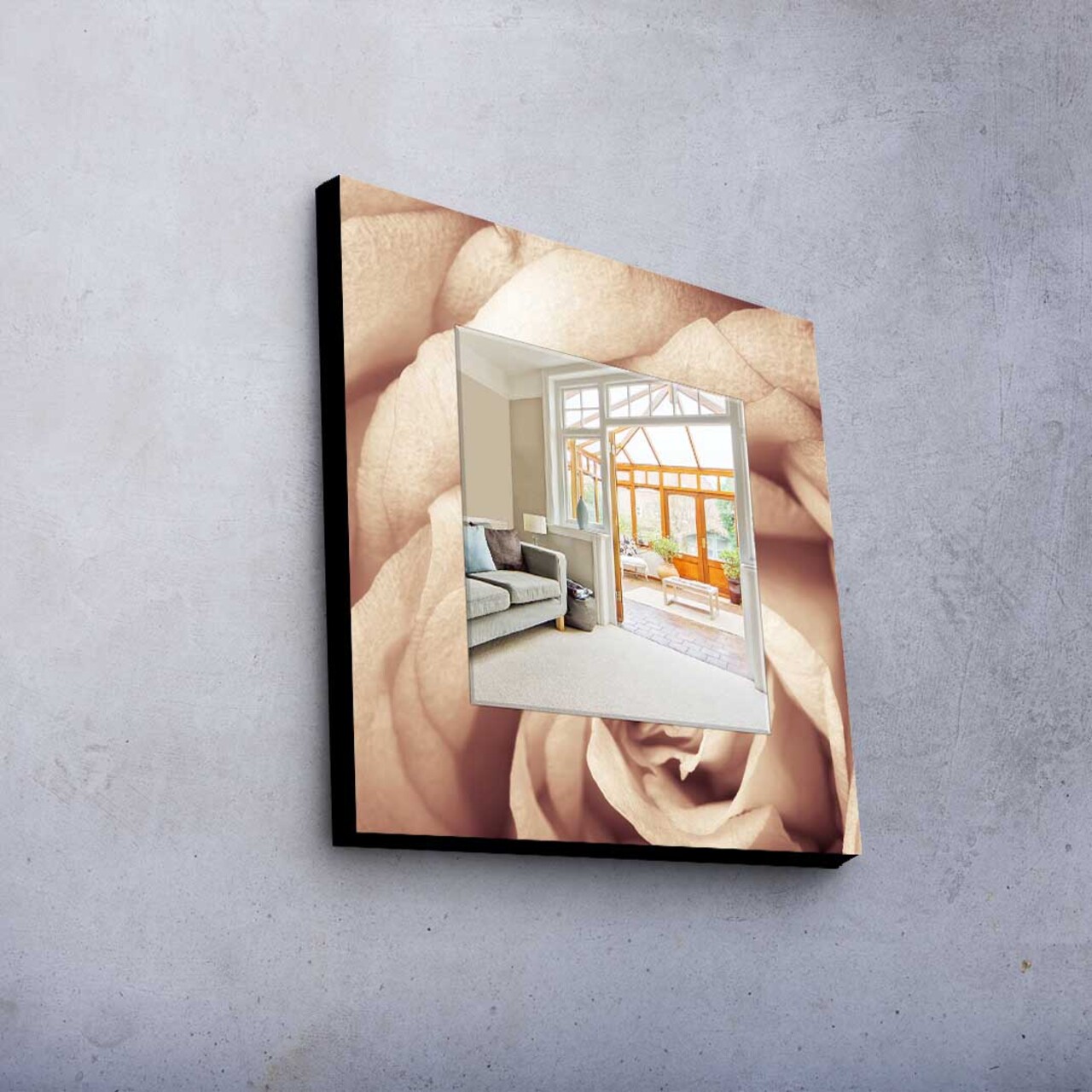 Oglinda decorativa MA-043 Cadru: 100% LEMN DE PIN (Grosime: 27 mm) Multicolor