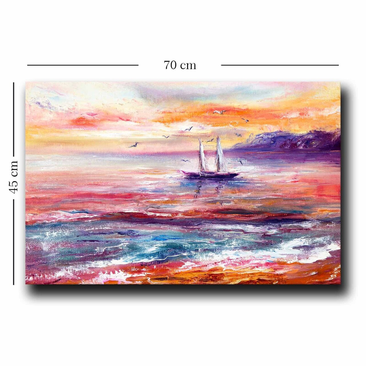 Tablou decorativ, 4570NISC-016, Lemn, Multicolor - view 2