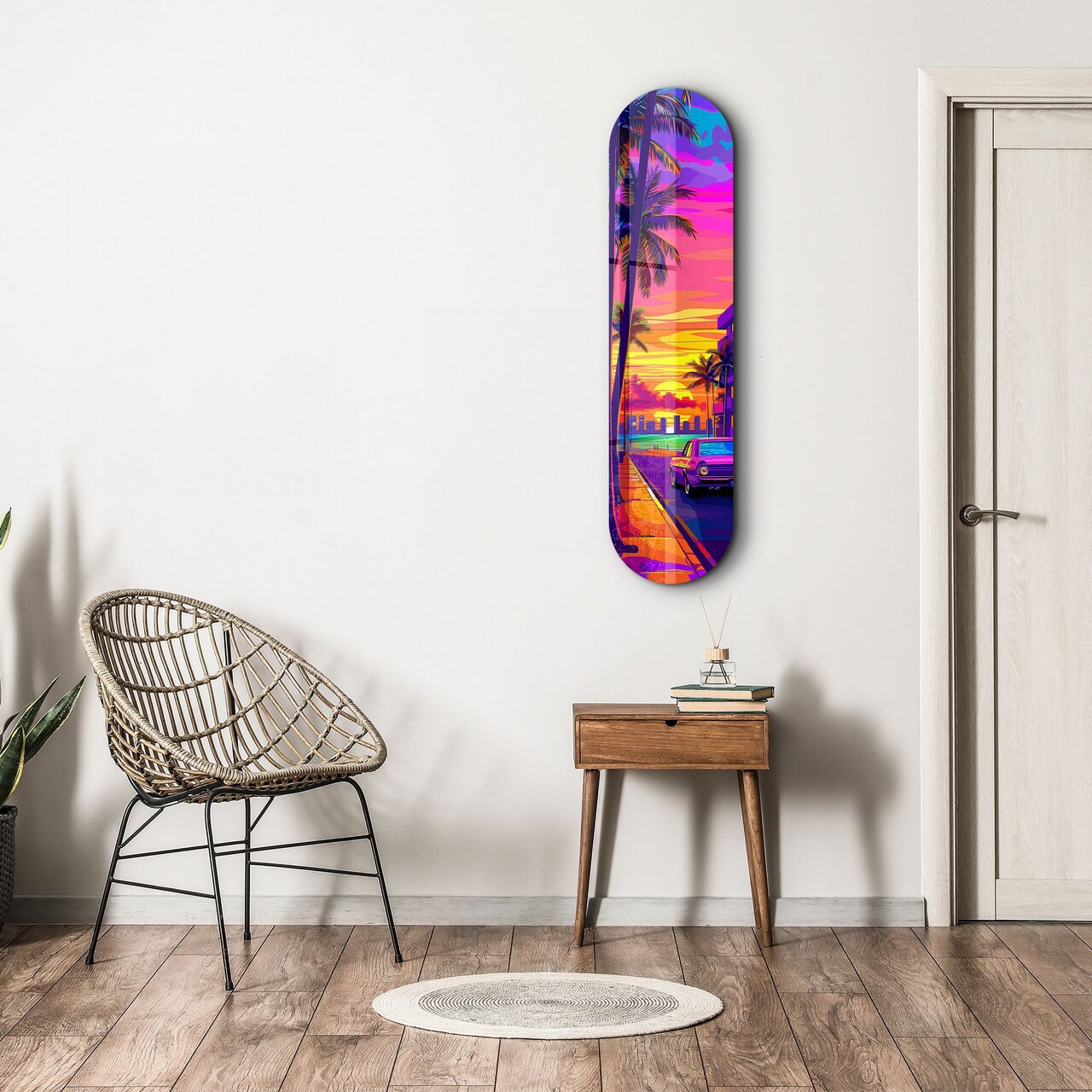 Tablou decorativ, Miami 2, Dimensiune: 20 x 80 cm, Multicolor - view 3
