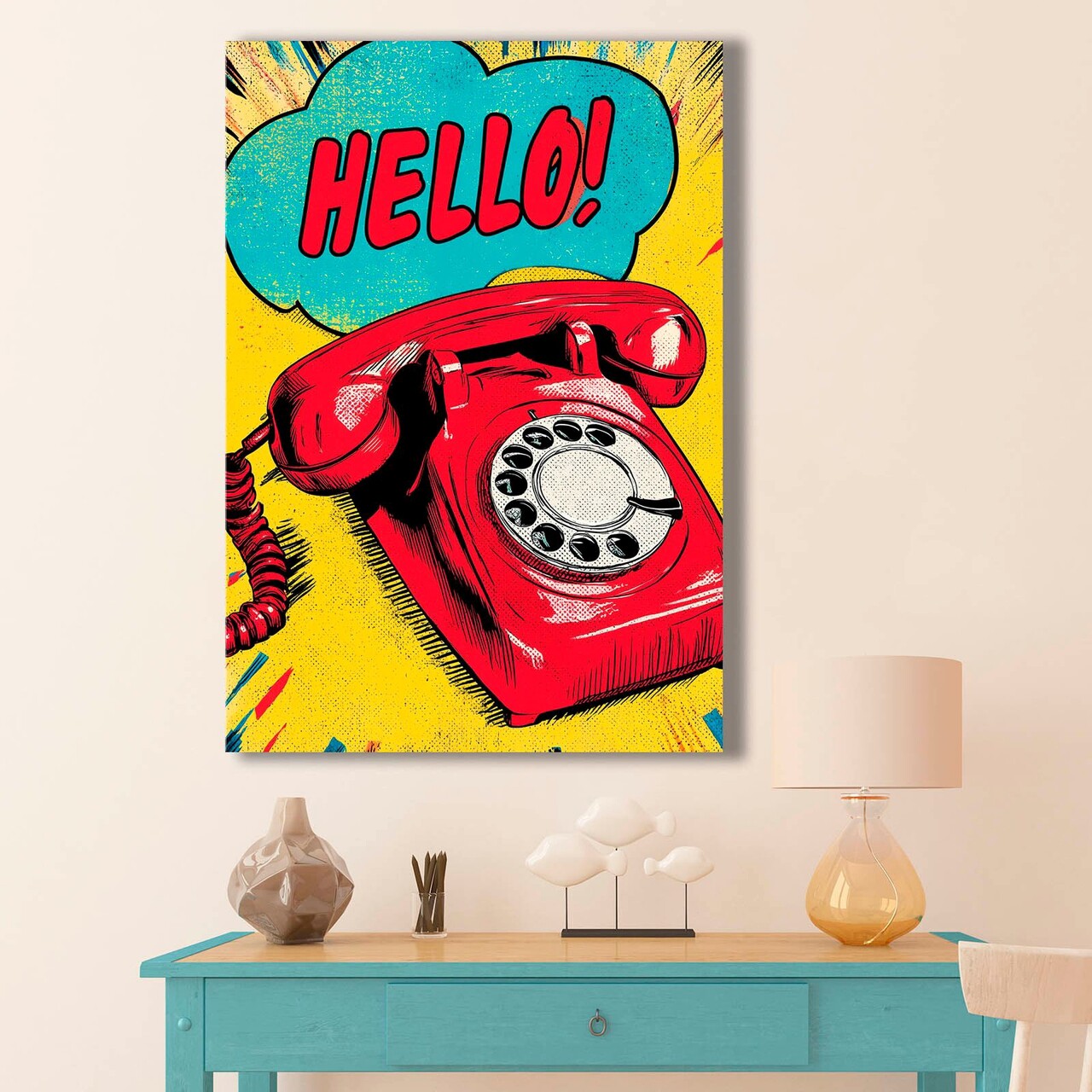 Tablou decorativ BSRPOPC-007 Lemn Multicolor