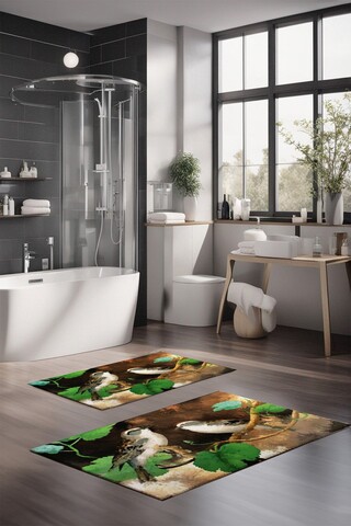 Set covorase de baie, Cartwright, CT-5167, Poliester, Multicolor