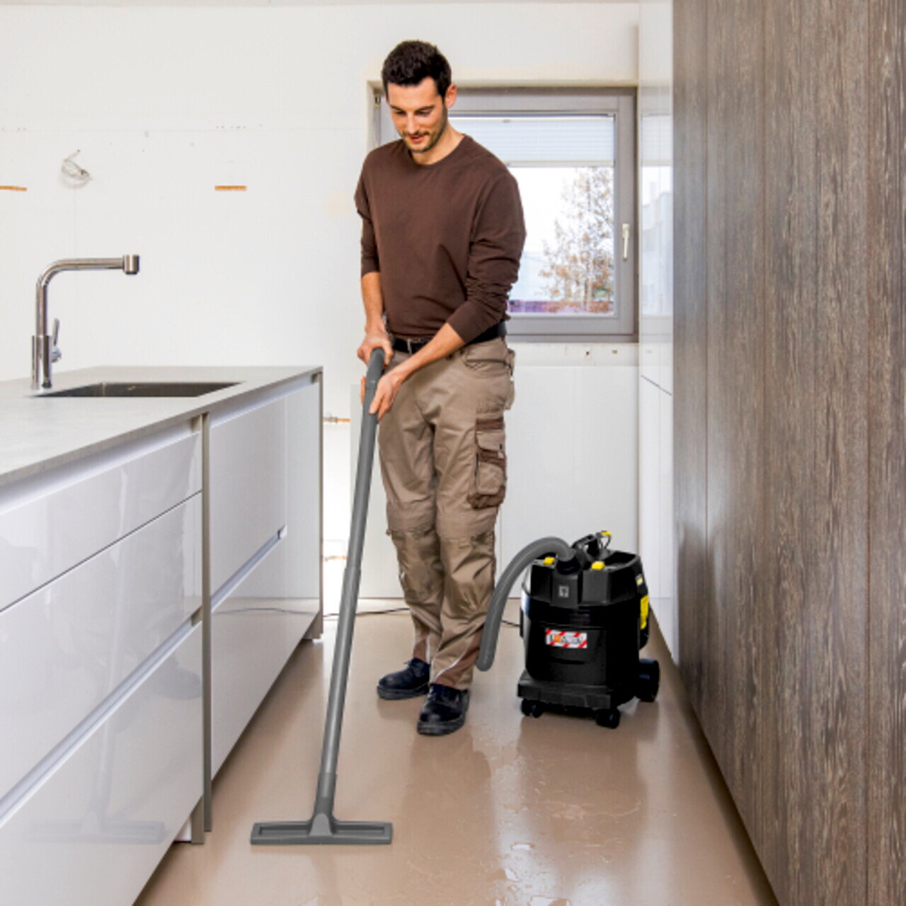 Aspirator umed-uscat profesional NT 22/1 Ap L Go!Further, Karcher, negru — imaginea 4