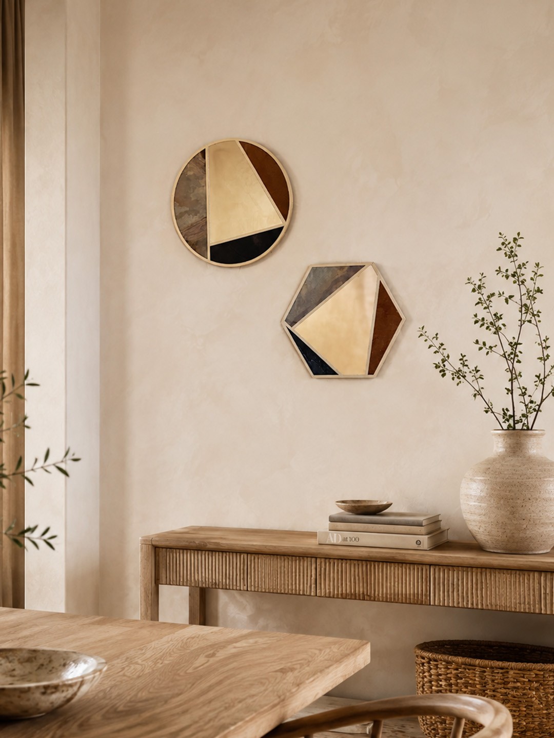 Set de oglinzi decorative, DM0017, Oglindă acrilică, Multicolor