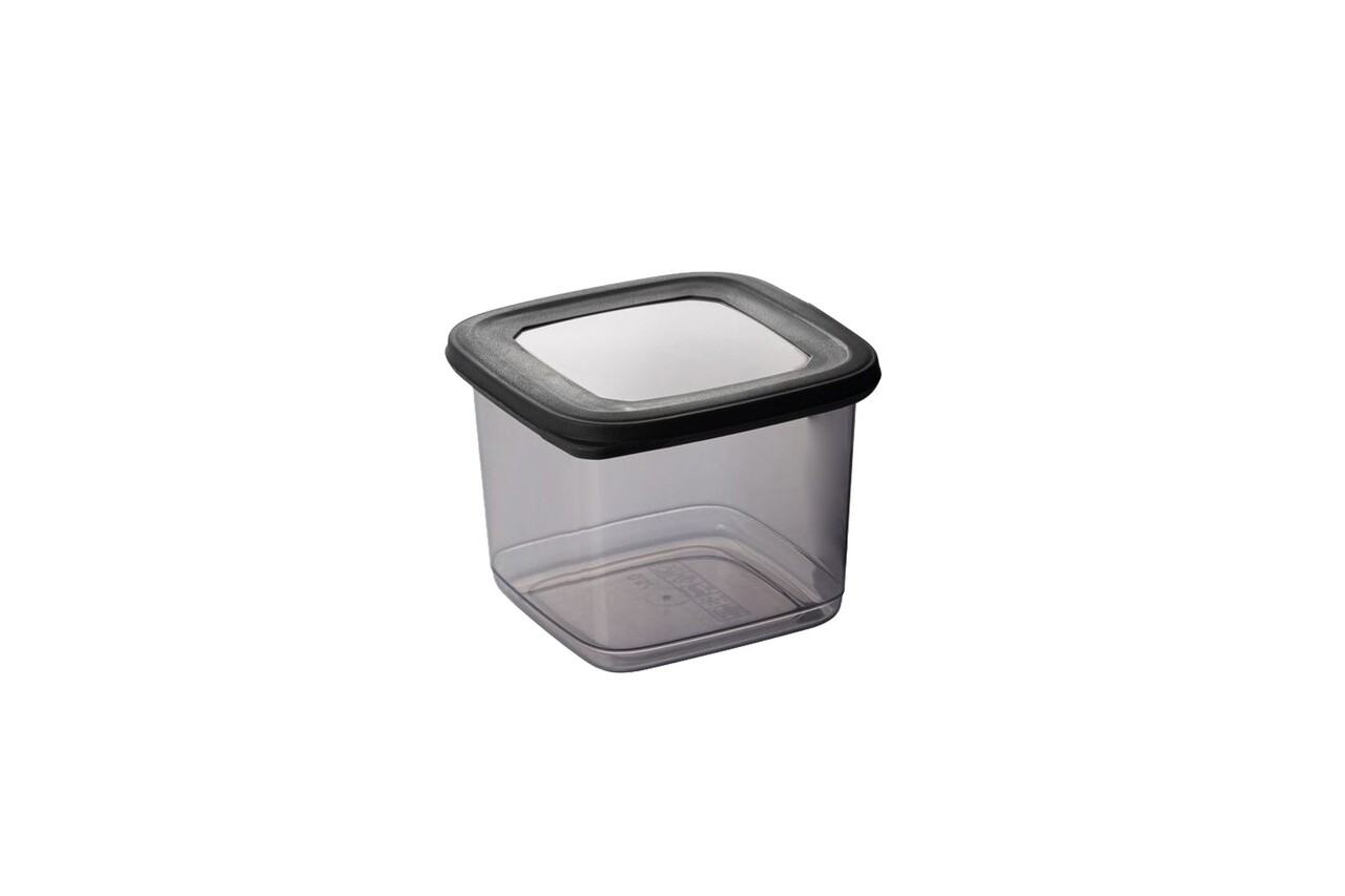 Set recipiente depozitare, Hermia, 964FRM5386, Dimensiune: 10 x 10 x 16,5 cm/ 1200 ml (6 bucăți), Antracit - imagine 4