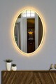 Oglinda cu Iluminare Led, Mirrorland, Elliptical, Oglindă indestructibilă cu obturator, Galben