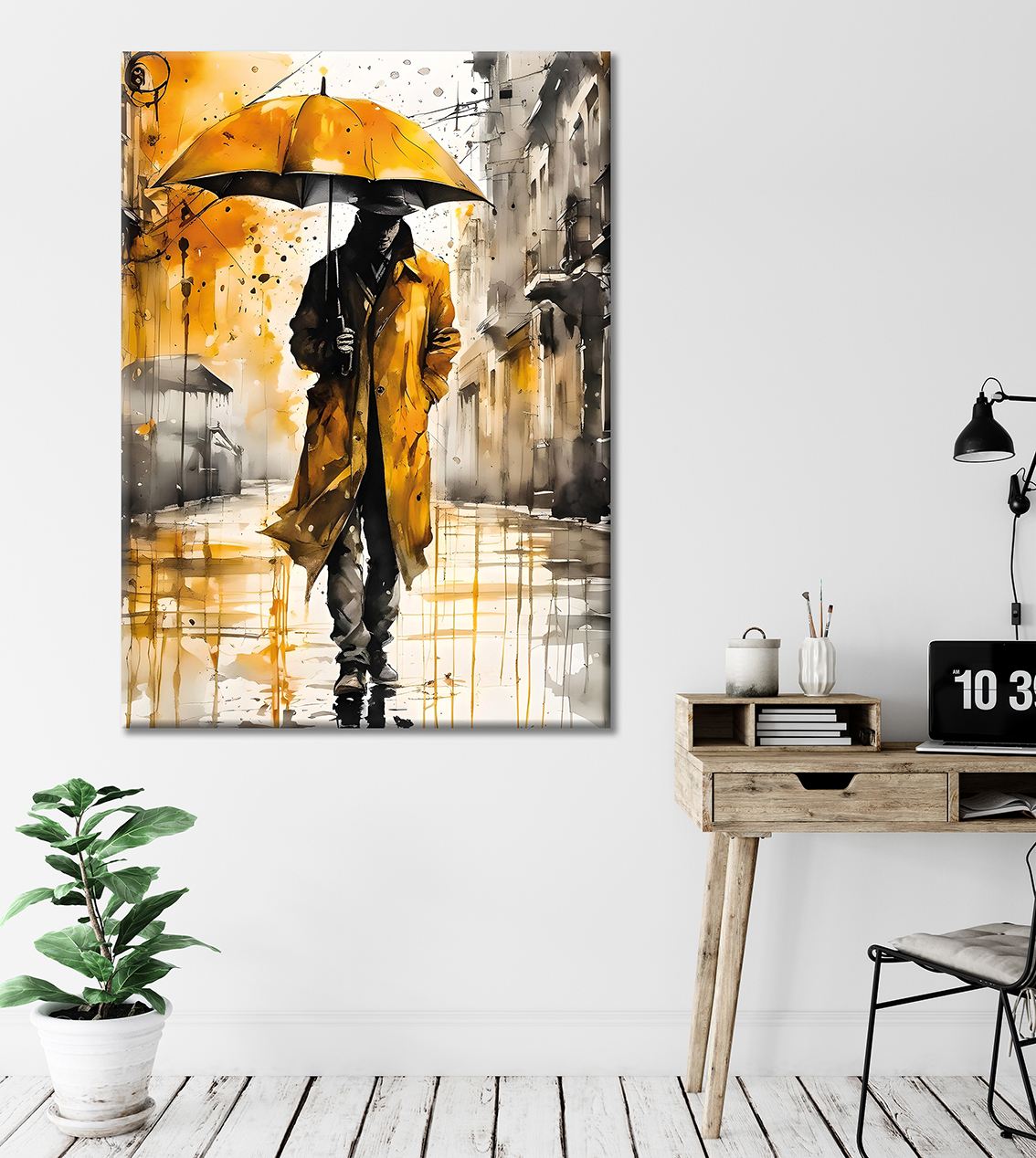 Tablou decorativ, WY424 (70 x 100), Amestec bumbac, Canvas imprimat, Multicolor