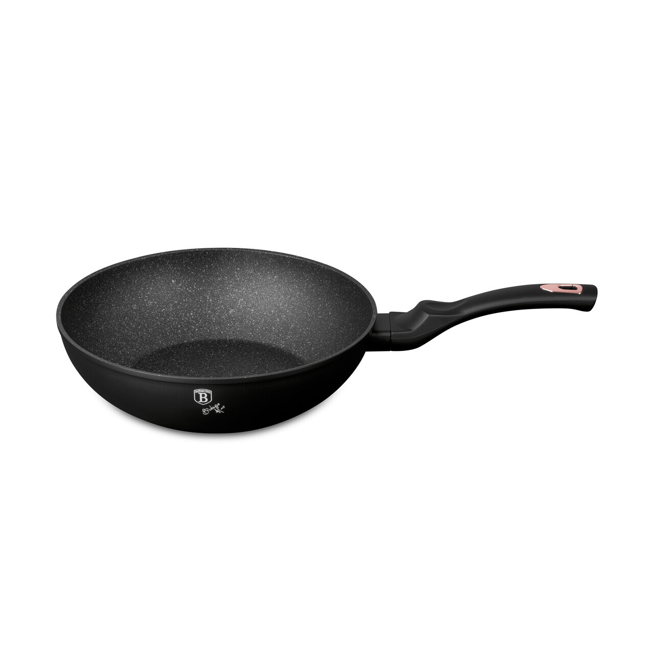 Tigaie Wok Berlinger Haus, Black Rose, 30 cm, 4.8 L, aluminiu forjat, negru - imagine 2