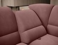 Coltar extensibil dreapta 3 locuri ELTAP, RT-24LU, Siber, 270x186x93 cm, lemn/poliester, roz inchis