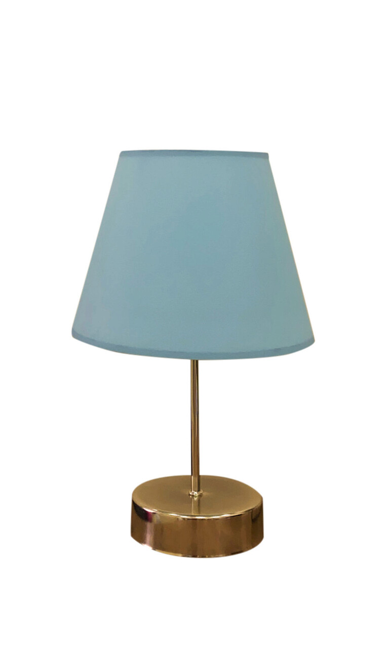 Lampa de masa, FullHouse, 390FLH1718, Metal, Albastru / Argintiu