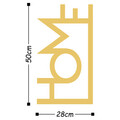 Decoratiune de perete, Home, Metal, Dimensiune: 28 x 50 cm, Auriu