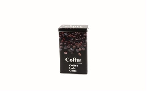 Recipient pentru cafea, mercury, 6x9.5x16 cm, tabla, negru