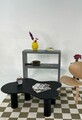 Masuta de cafea, Rotexa, Bloom, 110x40x70 cm, MDF , Negru