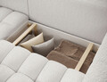 Coltar extensibil stanga 4 locuri ELTAP, Bon-223, Bonett, 250x175x92 cm, lemn/poliester, alb murdar