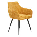 Scaun Satori Pop, Homla, 59x57x84 cm, MDF/metal/poliester, mustar