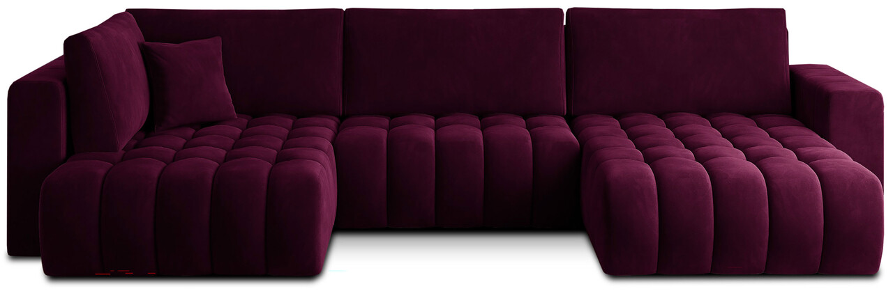 Coltar extensibil dreapta 6 locuri ELTAP, RT-25VE, Bonito, 350x175x92 cm, lemn/poliester, violet inchis - 1 | YEO
