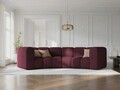 Canapea semirotunda 3 locuri, Lupine, Micadoni Home, BL, 322x135x70 cm, poliester chenille, bordo