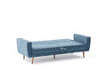 Canapea extensibila cu 3 locuri, Balcab Home, 825BLC2683, Lemn / Metal, Turcoaz
