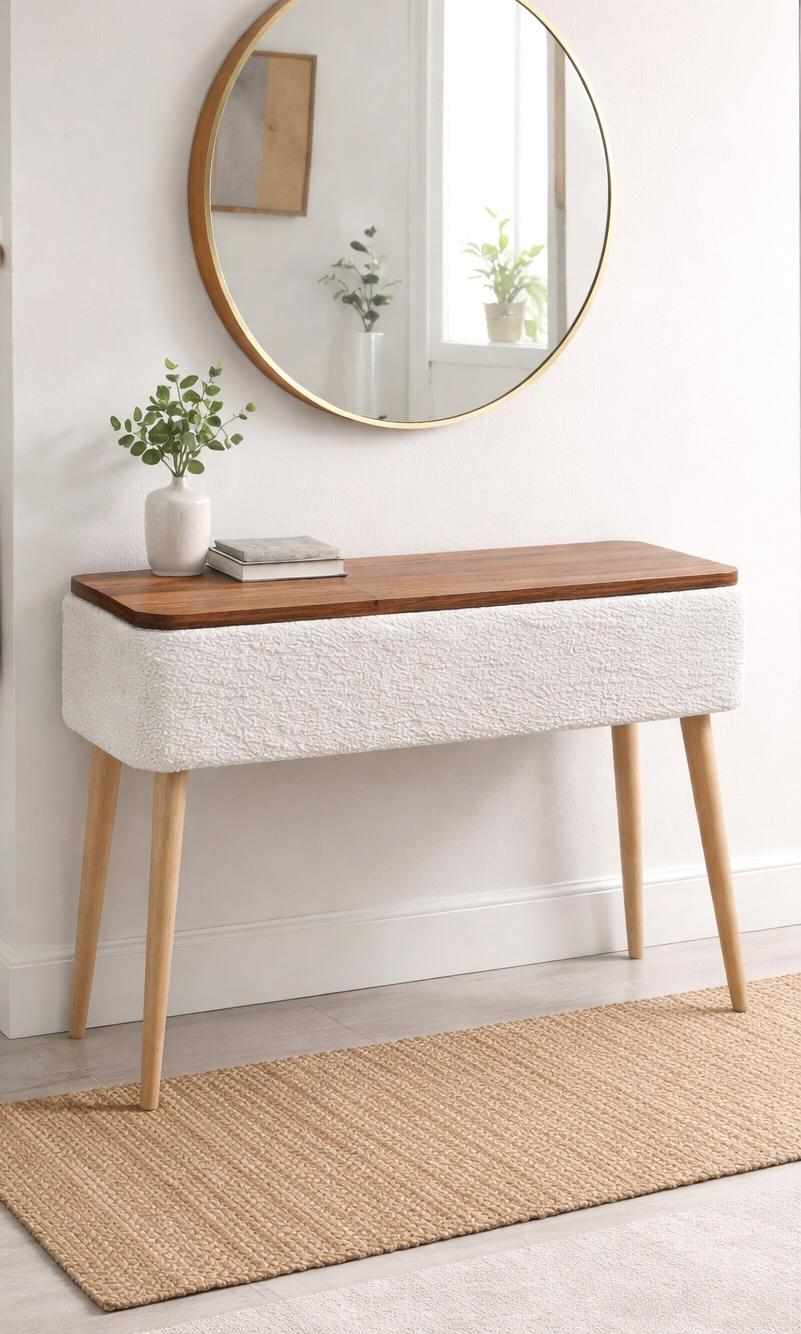 Bufet, Hanah Home, Sole, 90x90x30 cm, Alb