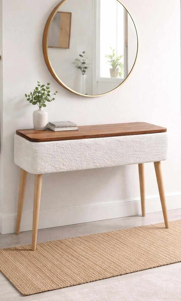 Bufet, Hanah Home, Sole, 90x90x30 cm, Alb